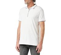 AX ARMANI EXCHANGE Herren Poloshirt - Hidden Buttons, Cotton Stretch Weiß 2XL