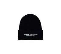 Armani Exchange Herren Hut Blau mit Druck Herbst Winter Caps - Größe: UNICA