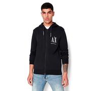 Armani Exchange Herren Icon Hoodie Kapuzenpullover, Blau, S