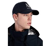 Armani EXCHANGE Unisex Baseball Cap - Kappe, Logo, One Size, blau, size Marine