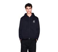 ARMANI EXCHANGE Sweatjacke Herren Comfort Fit Baumwolle blau, L