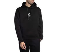 Armani Exchange Herren Icon Project Embroidered Logo Hooded Sweatshirt, Schwarz, XS