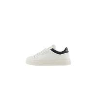 Armani Exchange Herren Lion Sneaker, Off White+Black, 45 EU