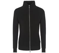 Armani Exchange Herren Merino Wool Mix Full Zip Mock Neck Cardigan Sweater, Schwarz, L EU