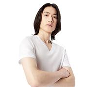 Armani Exchange Herren Pima Cotton V-neck T-Shirt, Weiß, S