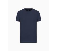 Armani Exchange Herren Pima Small Logo T-Shirt, Blau, S