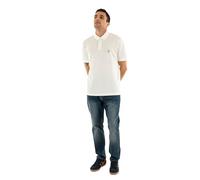 Armani Exchange Herren Poloshirt Icon Project, gesticktes Logo, beige, L