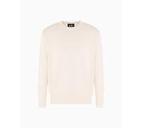Armani Exchange Herren Icon Project, Embroidered Logo Pullover, beige, M