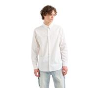 Armani Exchange Herren Regular Fit Long Sleeve Jacquard Cotton All Over Logo Button Down Shirt