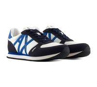 Armani Exchange Herren Rio Side Logo Sneaker, DEEP Navy+Off White, 44 EU