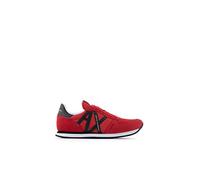 Armani Exchange Herren Rio Side Logo Sneaker, Red Black, 39.5 EU