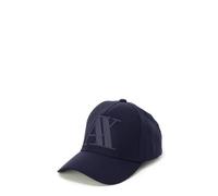 Armani Exchange Herren Rubber Logo Ax Cap Baseball Cap, Blau, Einheitsgröße