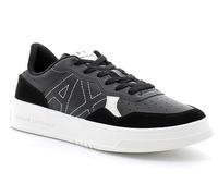 Armani Exchange Herren Seattle Low Contrast Stitched Side Logo Sneaker, Schwarz, 43 EU