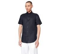 Armani Exchange Herren Short Sleeve Linen Button Down Regular Fit. Shirt