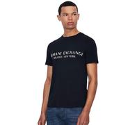 ARMANI EXCHANGE T-Shirt Herren Slim Fit Kurzarm Rundhals Baumwolle blau, S