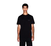 Armani Exchange Herren Short Sleeve Side Milano-new York Logo Lettering T-Shirt (1er Pack)