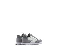 Armani Exchange Herren Sneaker mit Kontrasteinsätzen Sneaker, Gebrochenes Weißes Silber, 44 EU