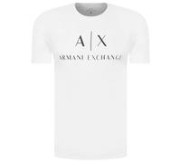 ARMANI EXCHANGE Herren-T-Shirt 8NZTCJ Z8H4Z, Kurzarm, Rundhalsausschnitt, Weiß, Medium