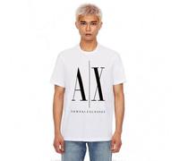 Armani Exchange Herren T-shirt 8nztpazjh4z T-Shirt, Weiß, L