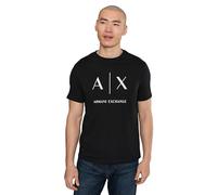 Armani Exchange Herren-T-Shirt aus Baumwoll-Jersey, Schwarz, L