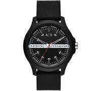 Armani Exchange Herren Uhr Hampton 3-Zeiger-Werk Nylon schwarz, AX2420