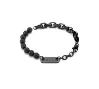 Armani Exchange Herren Klassisches Gunmetal Edelstahl-Armband, AXG0151060
