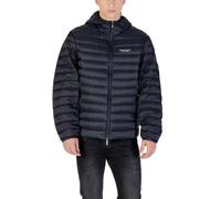 Armani Exchange Herrenjacke Blau mit Druckmuster und Kapuze - Größe: S