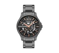 Armani Exchange Watch for Men, Automatic Movement and 46mm Case Size with Stainless Steel, Leather or Silicone Strap
