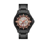 Quarzuhr ARMANI EXCHANGE, schwarz, goldfarben, rot, Armbanduhren, Herren, Armbanduhr, Herrenuhr, Edelstahlarmband, analog, Tag, Wochentag (78772939-0) schwarz, goldfarben, rot