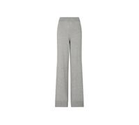 Armani Exchange - High-Waisted Wide-Leg Pants With Ribbed Detailing - Größe L - grau