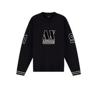 Armani Exchange - Kapuzenpullover aus Baumwollfrottee - - Sweatshirts & Hoodies - Herren - Schwarzk - S