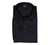 ARMANI EXCHANGE Hemd Herren Regular Fit Kurzarm blau, XXL
