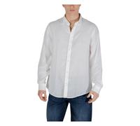 Armani Exchange - Leinenhemd mit langen Ärmeln - - Shirts - Herren - Weiß - M