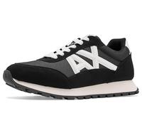 Armani Exchange Male Essential, Drop, mesh Details, Sneaker,Black,8
