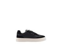 Armani Exchange Male Lion, Suede Details, Sneaker,Black,7