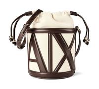 Armani Exchange Marisol Mini Bag Umhängetasche Leder 17 cm beige
