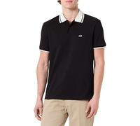 Armani Exchange Men's 3D Embroidered Logo Back Collar Logo Polo Shirt,Black,S