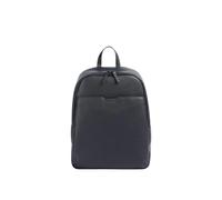 Armani Exchange Men's Alex, Classic, Embossed Logo, Silver Zip Backpack Navy One size
