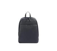 Armani Exchange Men's Alex, Classic, Embossed Logo, Silver Zip Backpack Navy One size