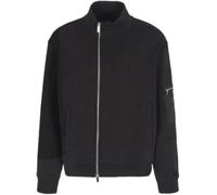 Armani Exchange Men's Black Edition, Sleeve Pocket, Silicon Logo Patch Sweatshirt Black,XL