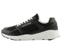 Armani Exchange Herren Bronx, PU inserts, white laces Sneaker, Black, 43 EU