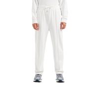 Armani Exchange Men's Cotton French Terry Wiith Front Pleat Detail Sweatpants, Off White, Klein