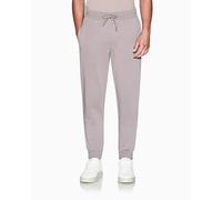 Armani Exchange Men's Cuffed Sleeve Drawstring Waist Back Monogram Pants, Brown, S