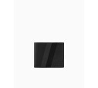Armani Exchange Men's Dylan, Essential, Two Stripes Bi-Fold Wallet,Black,One Size