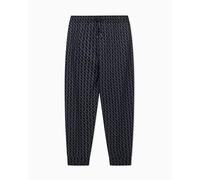 Armani Exchange Men's Essential, All-Over Monogram,Sweatpants,Black,M