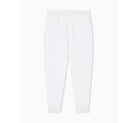 Armani Exchange Men's Essential, All-Over Monogram,Sweatpants,White,XL