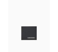 Armani Exchange Men's Essential, Barcelona Side Lettering Logo Bi-Fold Wallet, Black