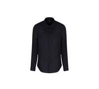 Armani Exchange Herren Essential, Emboridered Tonal Logo Hemd, Dunkles Marineblau, M