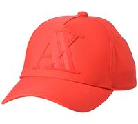 Armani Exchange Men's Essential, Embossed Logo Baseball Cap, Red, Einheitsgröße
