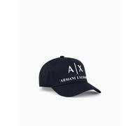 AX ARMANI EXCHANGE Unisex Baseball Cap - Kappe, Logo, One Size Blau/Weiß